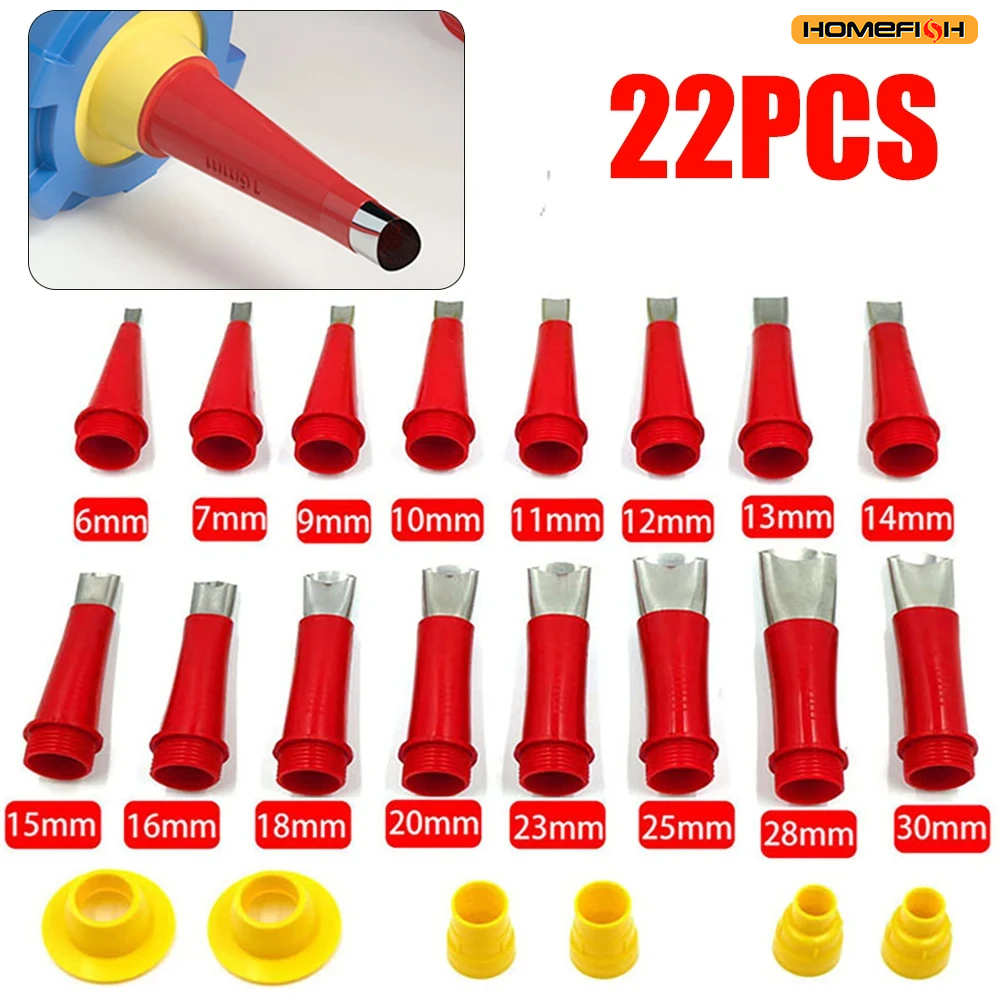 Bathroom Caulk Siliconized - 22Pcs Stainless Steel Caulking Nozzle Tool