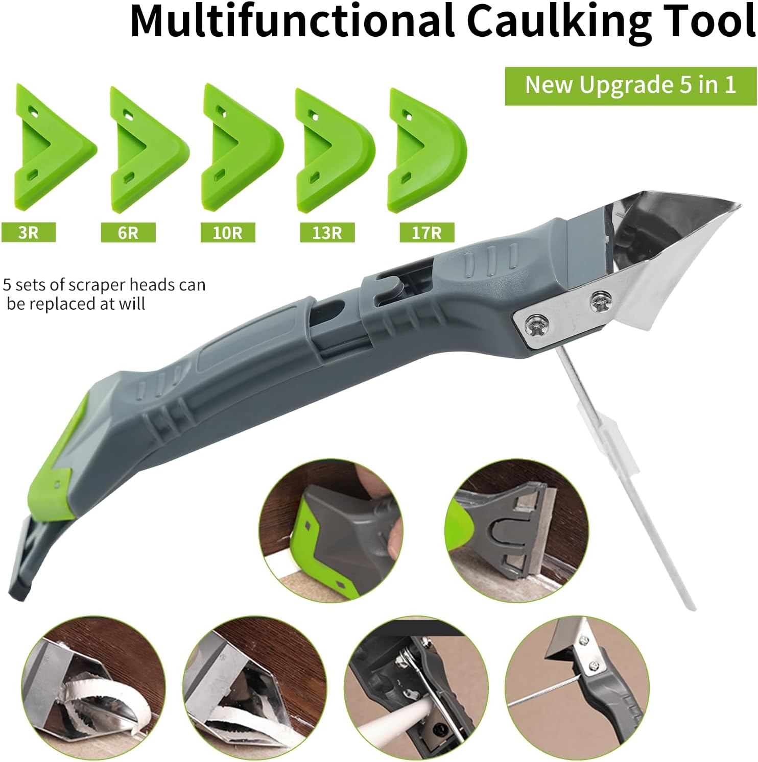 Bathroom Caulk Siliconized - 5 In 1 Silicone Caulking Tools