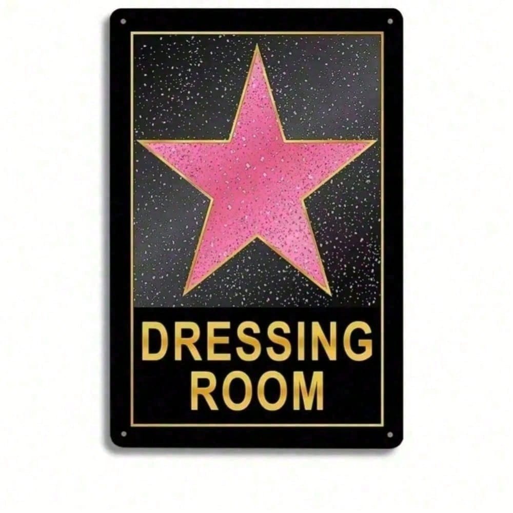 Home Improvement Show - Pink Star Aluminum Tin Sign Aesthetic