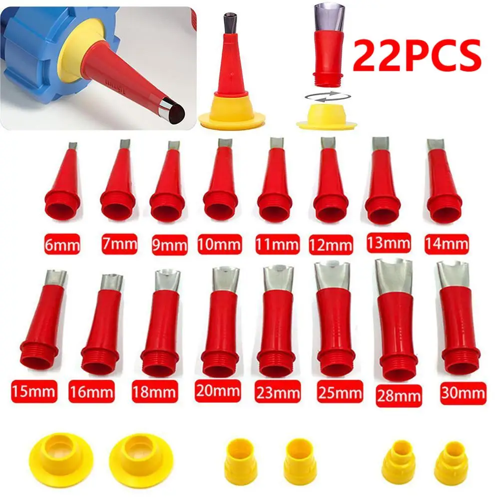 Bathroom Caulk Siliconized - 22PCS Stainless Steel Caulk Nozzle Applicator