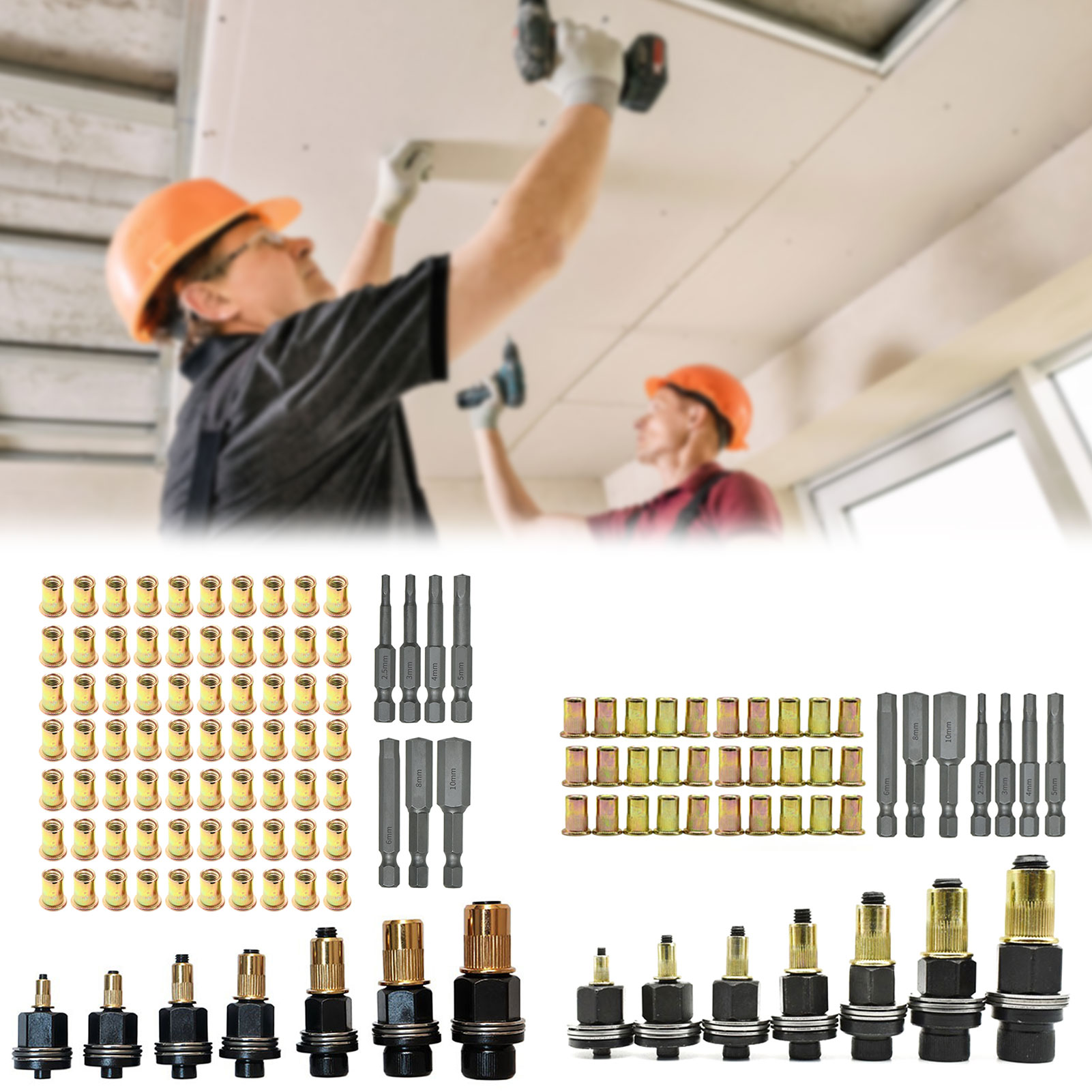 Press-In Nuts Kit,7 Rivets Nut - Home Improvement Show 评论和价格