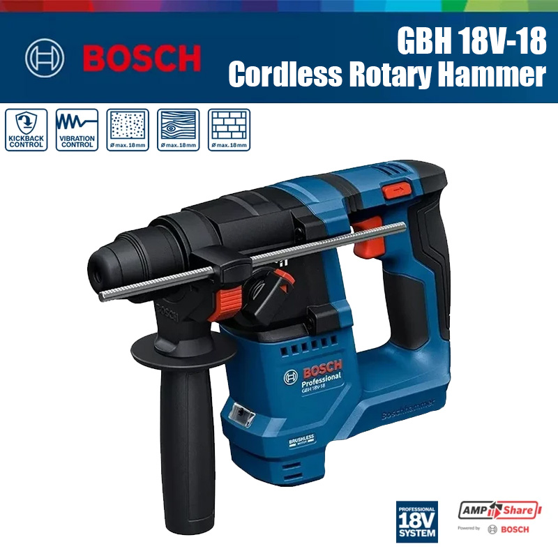 Bosch GBH 18V-18 Cordless Rota - Power Drill Cordless 评论和价格