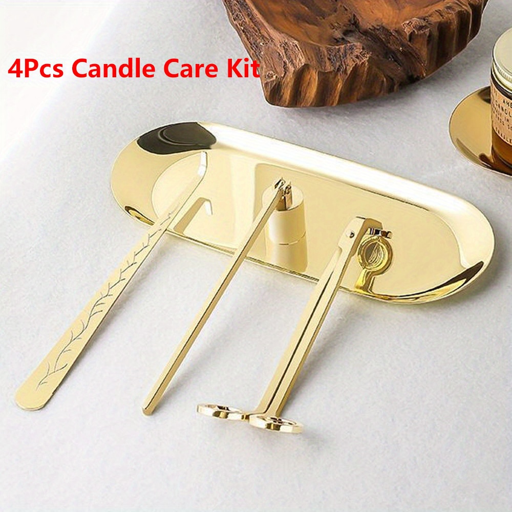 4pcs/set Luxury Candle Care Ki - Home Improvement Help 评论和价格