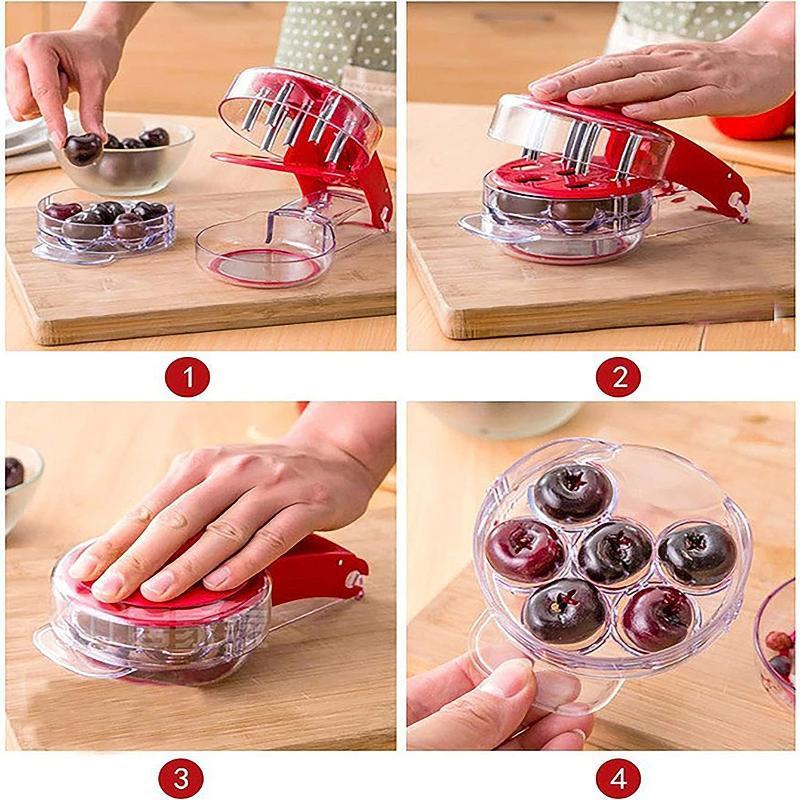 Cherry Pitter Tool 6 Slots Fas - Home Improvement Help 评论和价格
