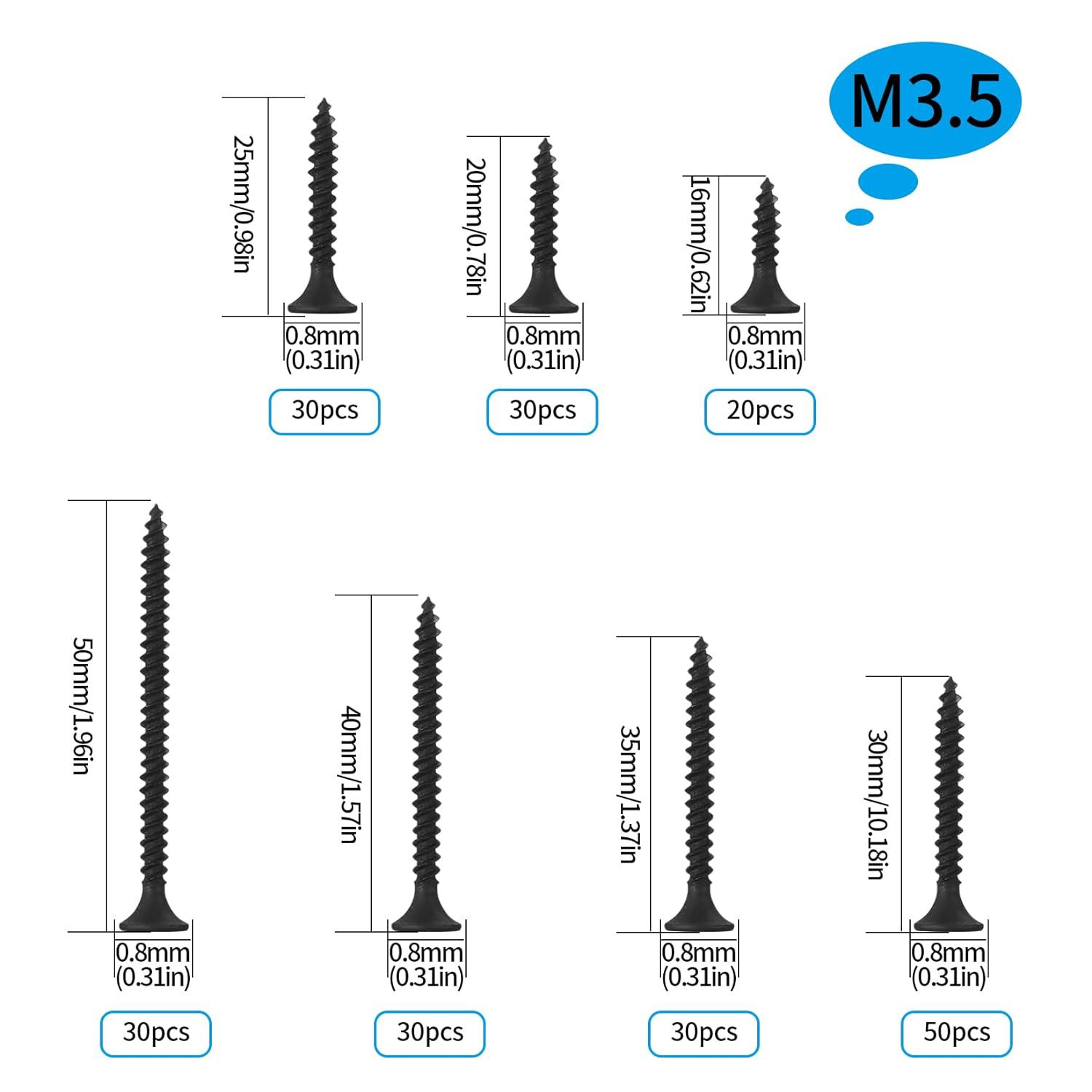 220-Piece Black Wood Screws Se - Home Improvement Handyman 评论和价格