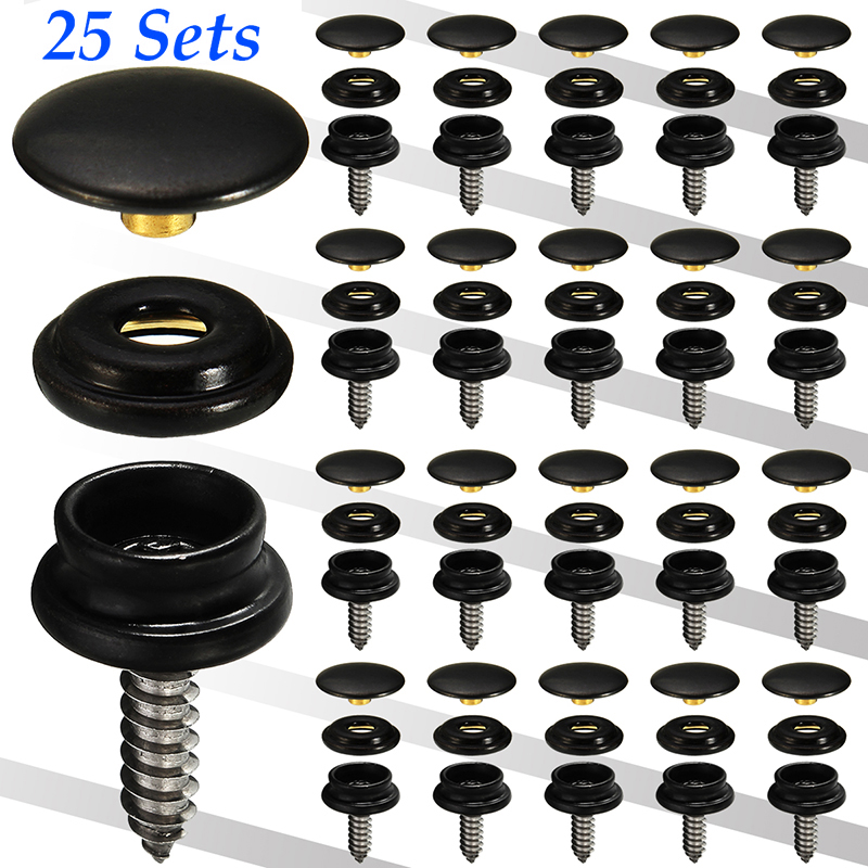 75pcs/set Snap Fastener Button - Home Improvement Retail 评论和价格