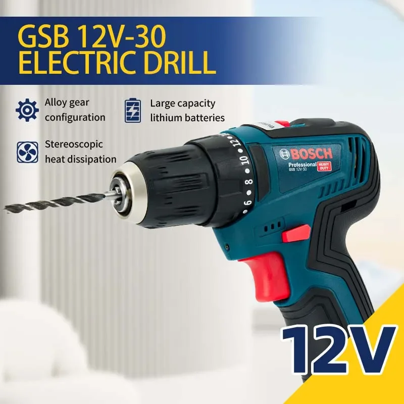 Bosch-GSB 12V-30 Professional  - Power Drill Cordless 评论和价格