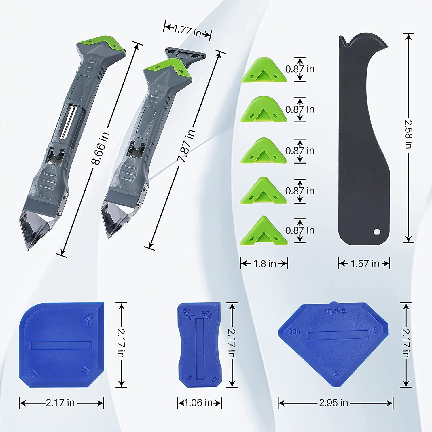 5 In 1 Silicone Caulking Tools - Bathroom Caulk Siliconized 评论和价格