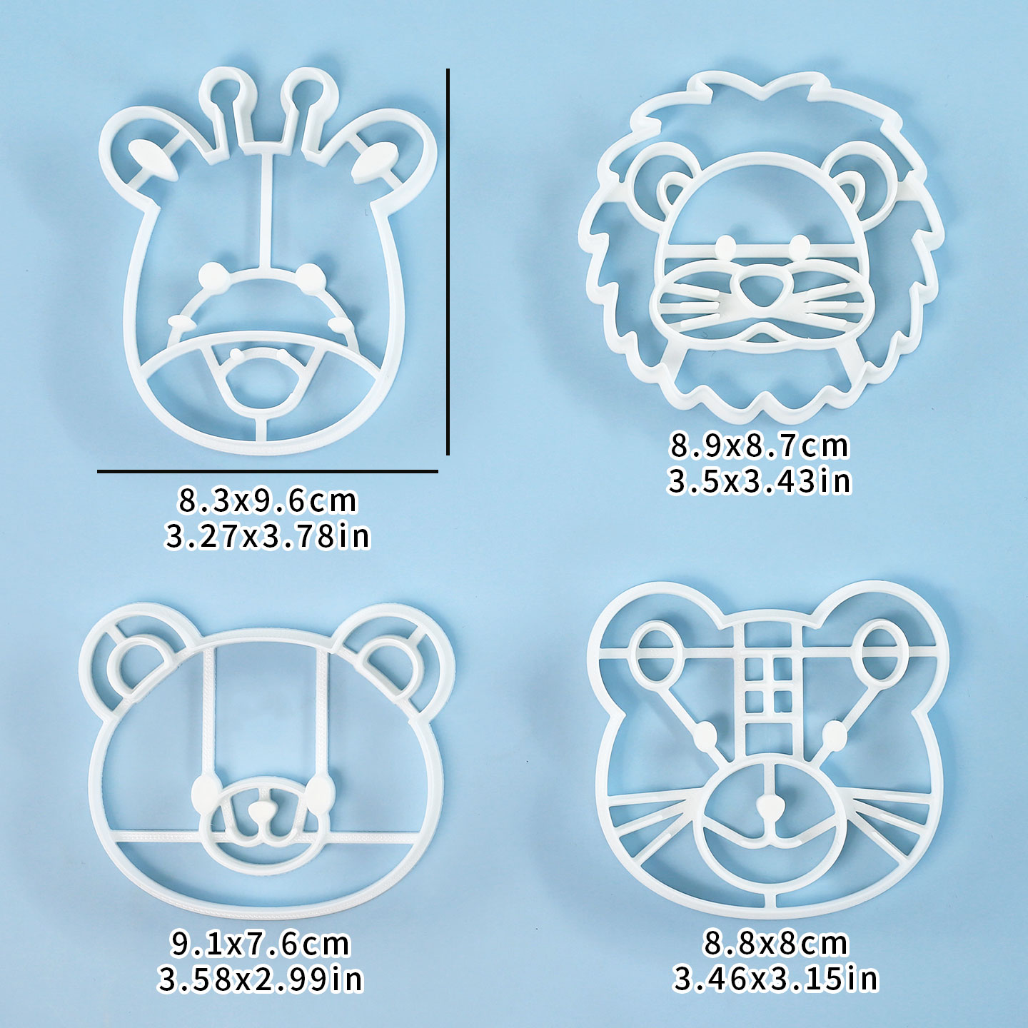 4 Pcs Animal Cookie Cutters Se - Home Improvement Help 评论和价格