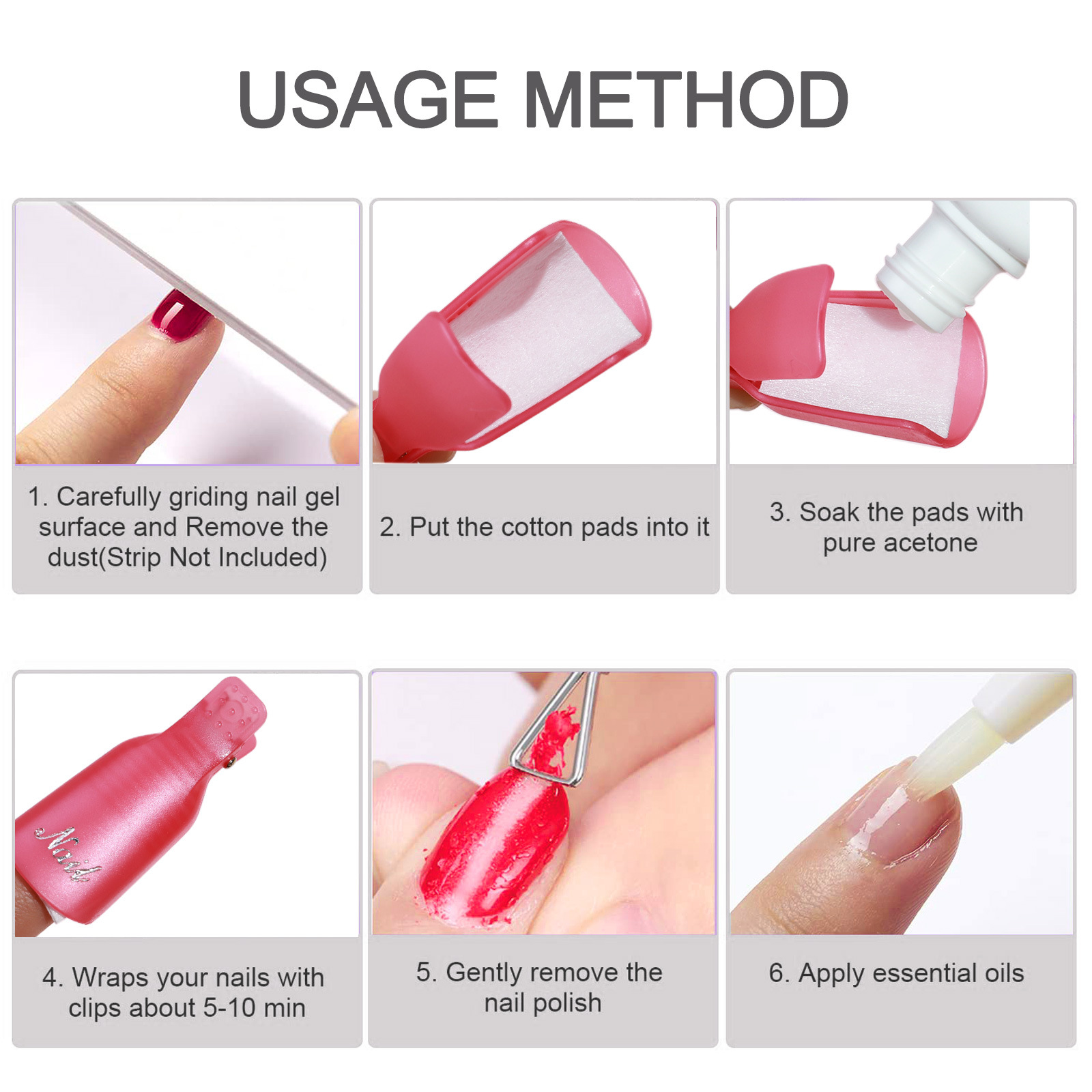 10 Pcs Nail Polish Remover Cli - Home Improvement Help 评论和价格